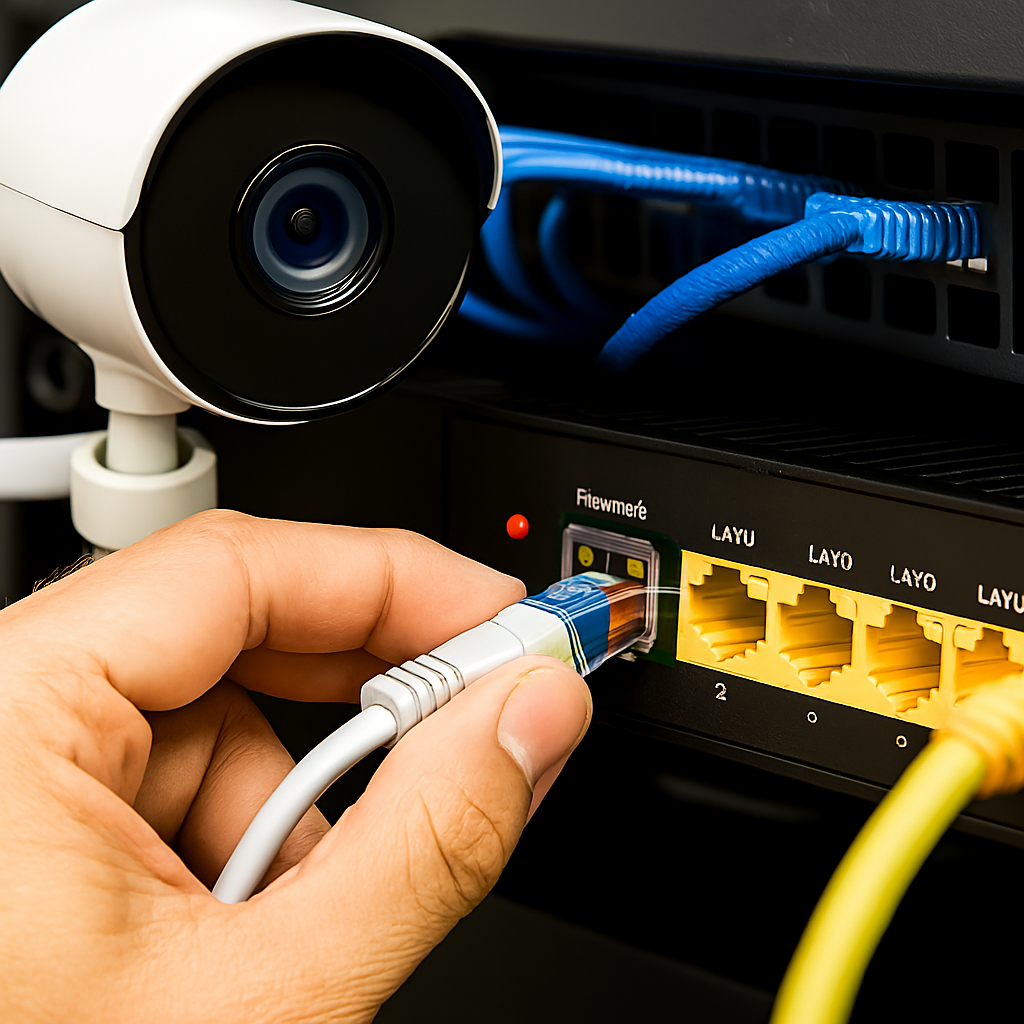 a technician setting